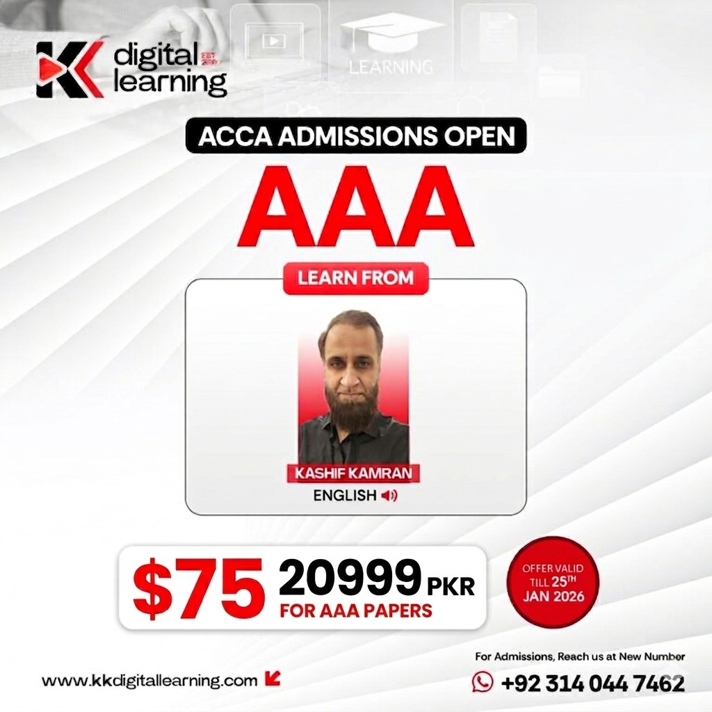 ACCA AA Course Poster
